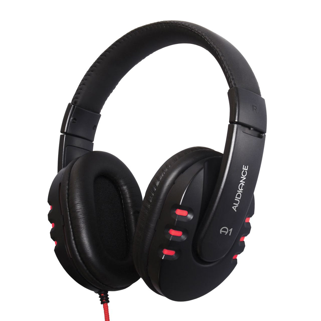 Audiance A1 Over Ear Headphones - Black/Red