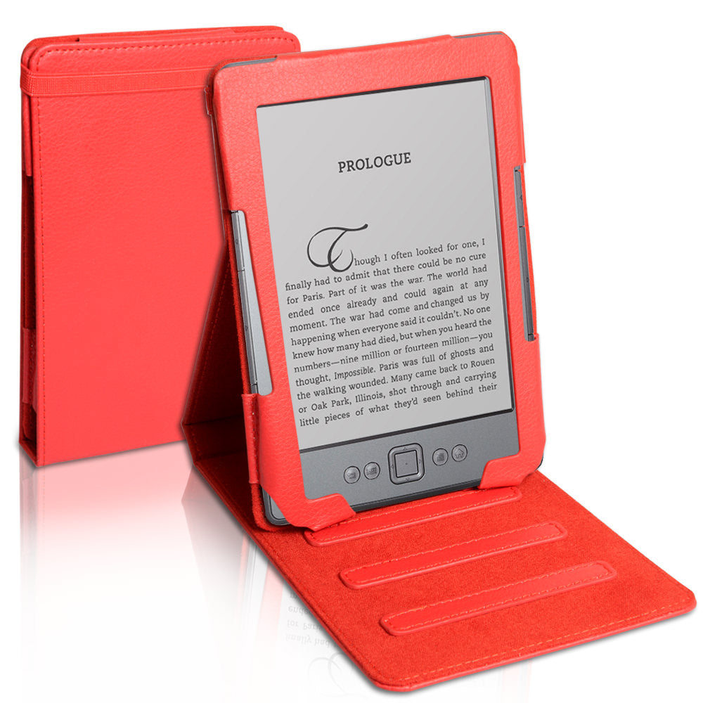 Caseflex Kindle 4 Executive Stand Case - Red