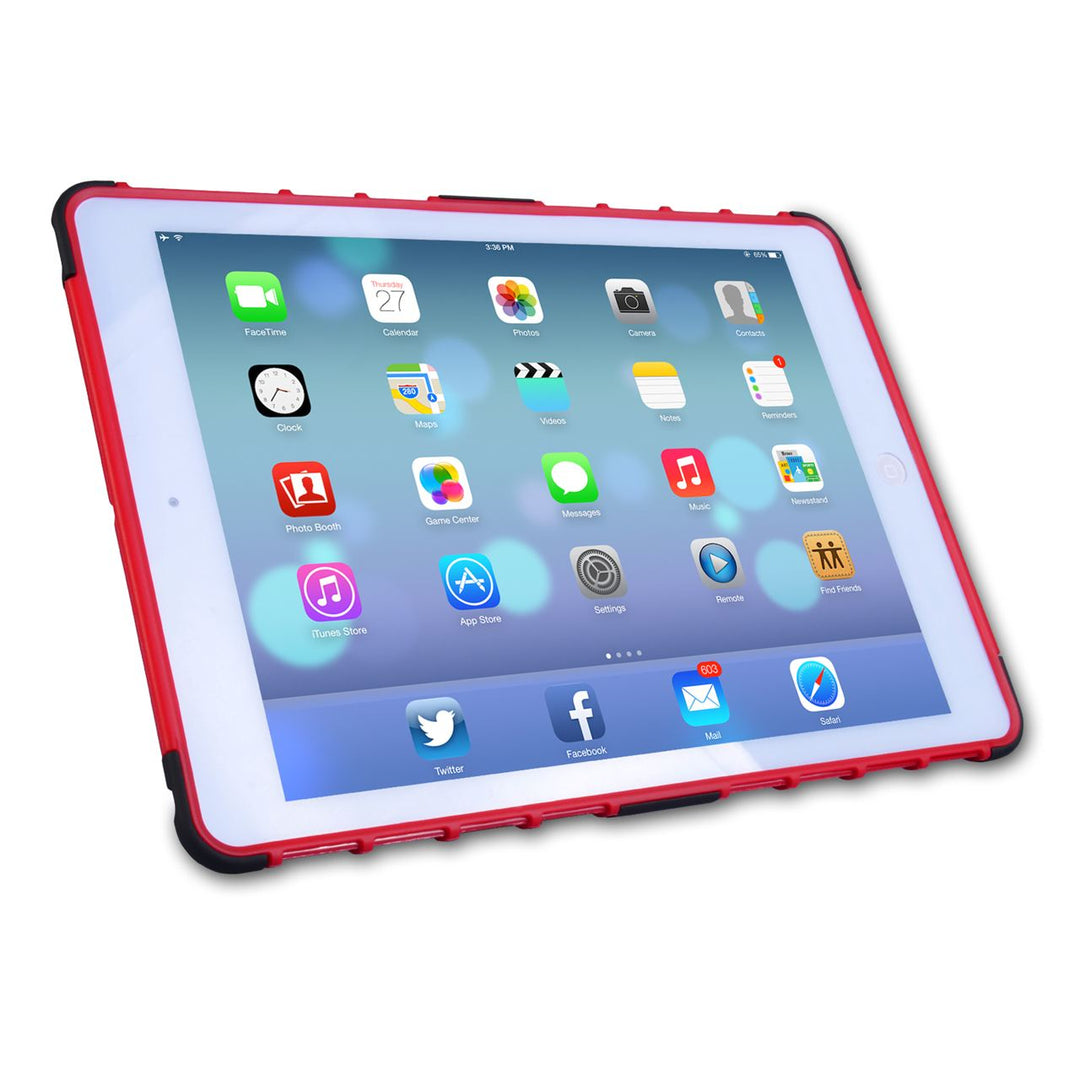Caseflex iPad Air Tough Stand Cover - Red