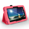 Caseflex Hudl 7 Textured Leather-Effect Stand Case - Hot Pink