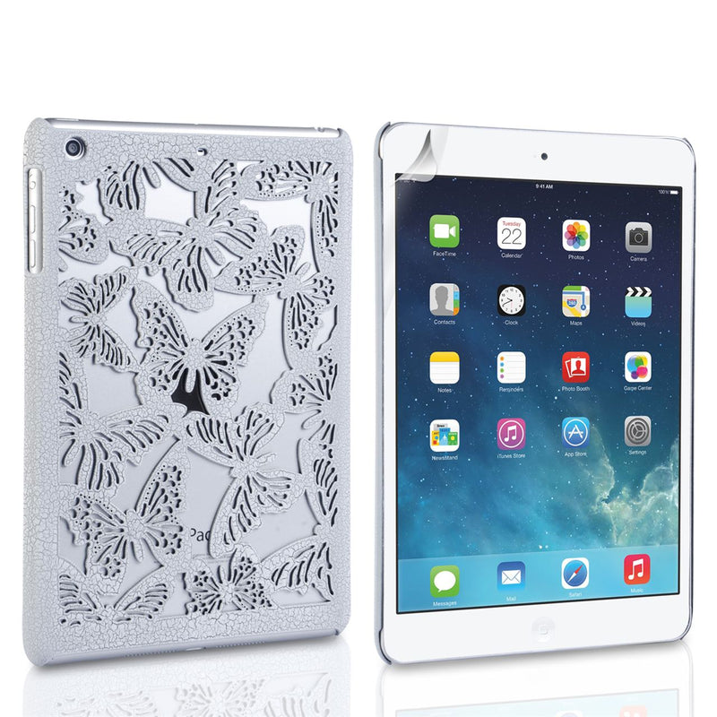 Caseflex iPad Mini 2 Cut Out Butterfly Hard Cover - White