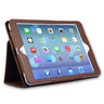 Caseflex Ipad Mini 2 Textured Leather-Effect Stand Case - Dark Brown