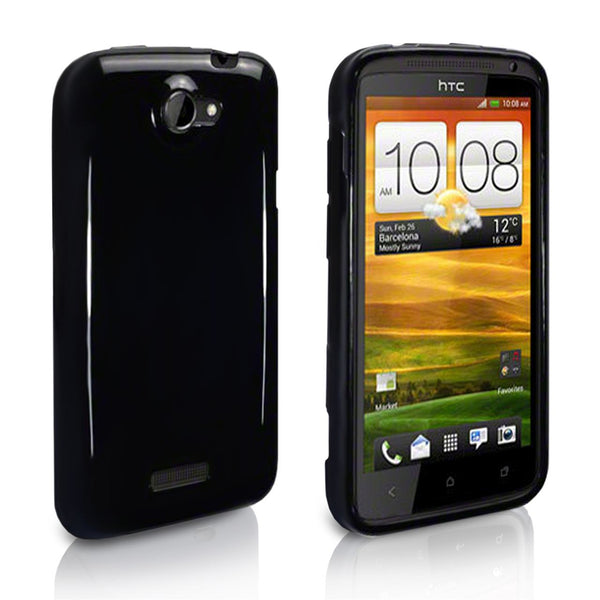 YouSave Accessories HTC One X Silicone Gel X-Line Case - Black