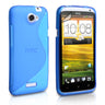 Caseflex HTC One X Silicone Gel S-Line Case - Blue