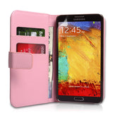 YouSave Samsung Galaxy Note 3 Leather Effect Wallet Case - Baby Pink