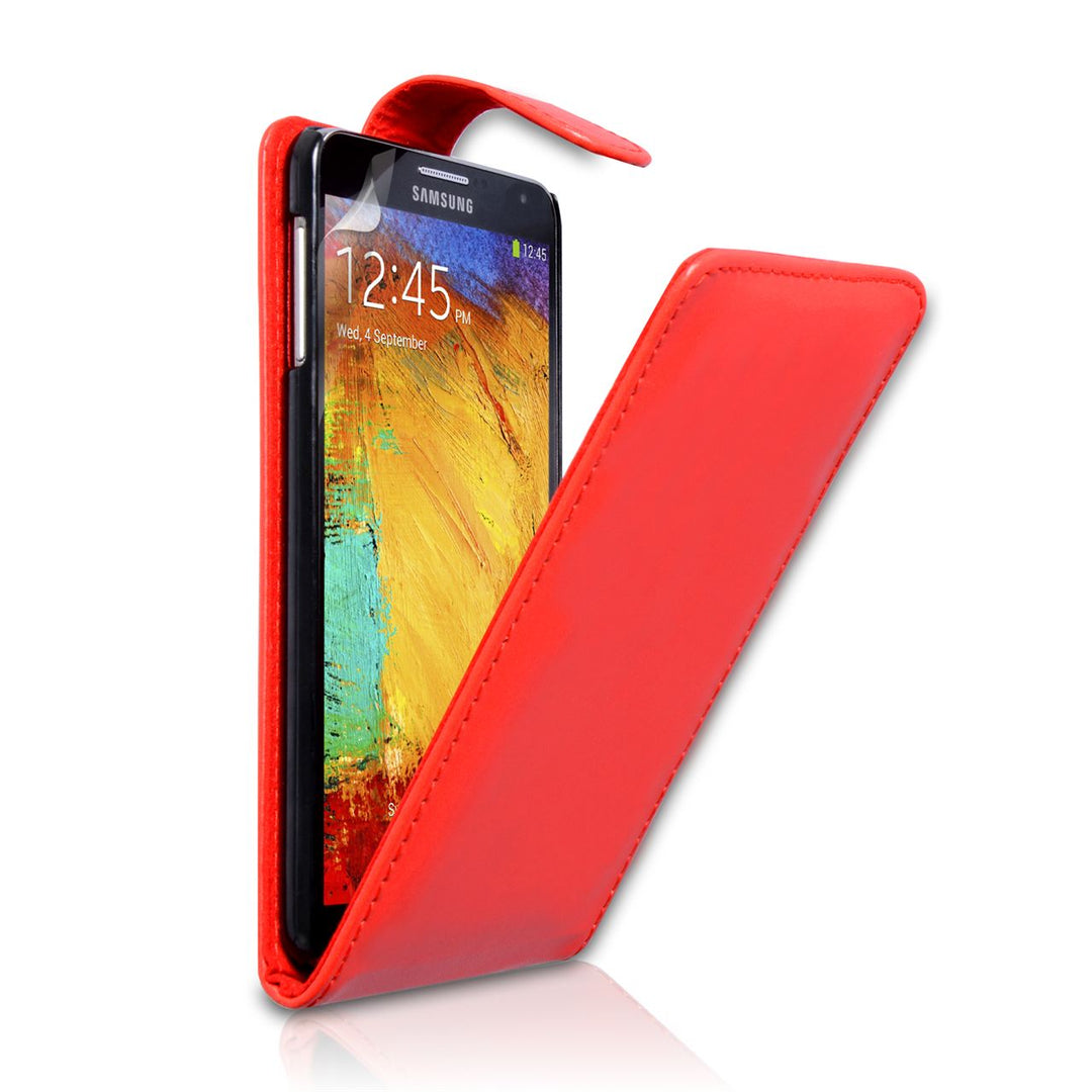 YouSave Samsung Galaxy Note 3 Leather Effect Flip Case - Red 