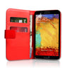 Samsung Galaxy Note 3 Leather-Effect Wallet Case - Red