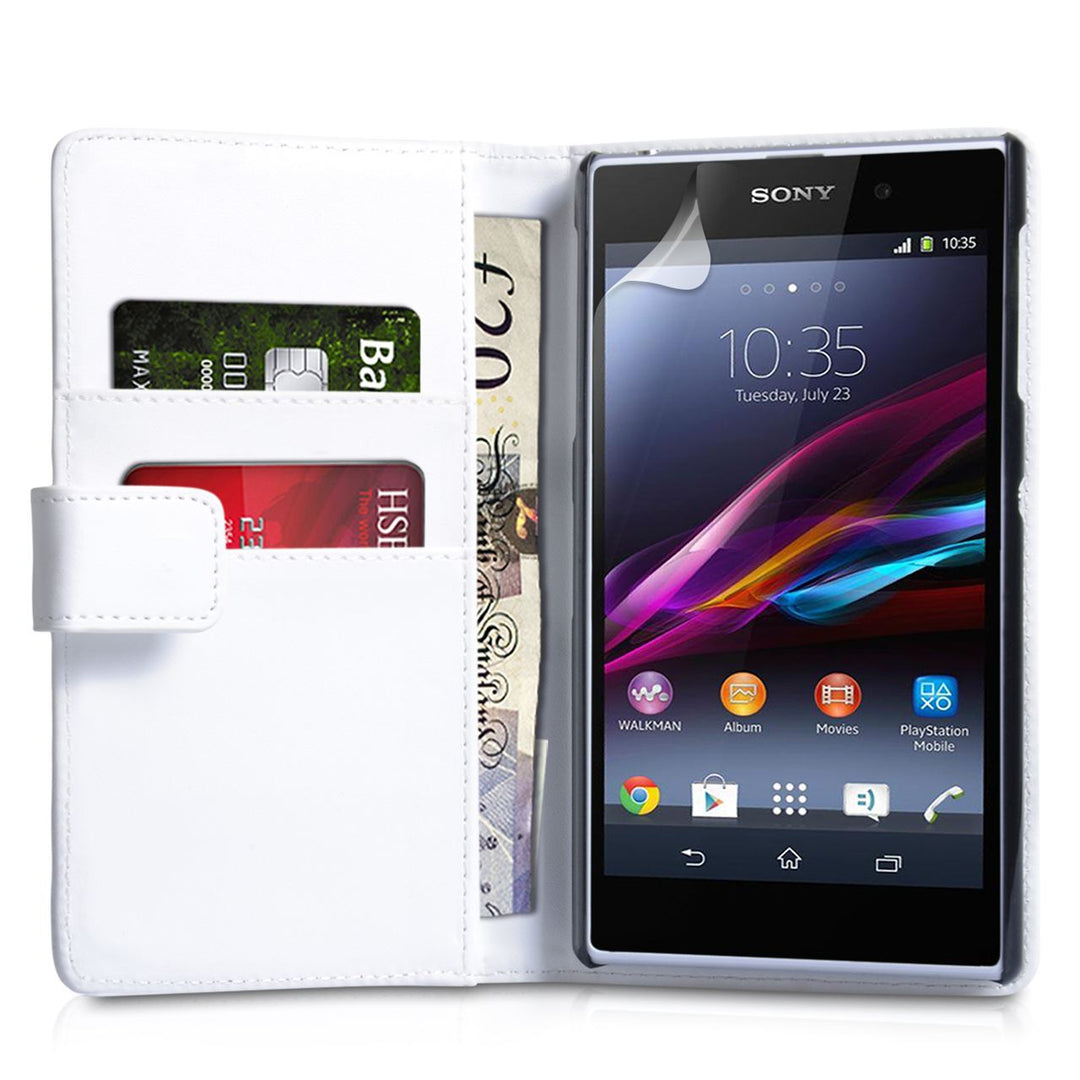 YouSave Accessories Sony Xperia Z1 Leather Effect Wallet - White