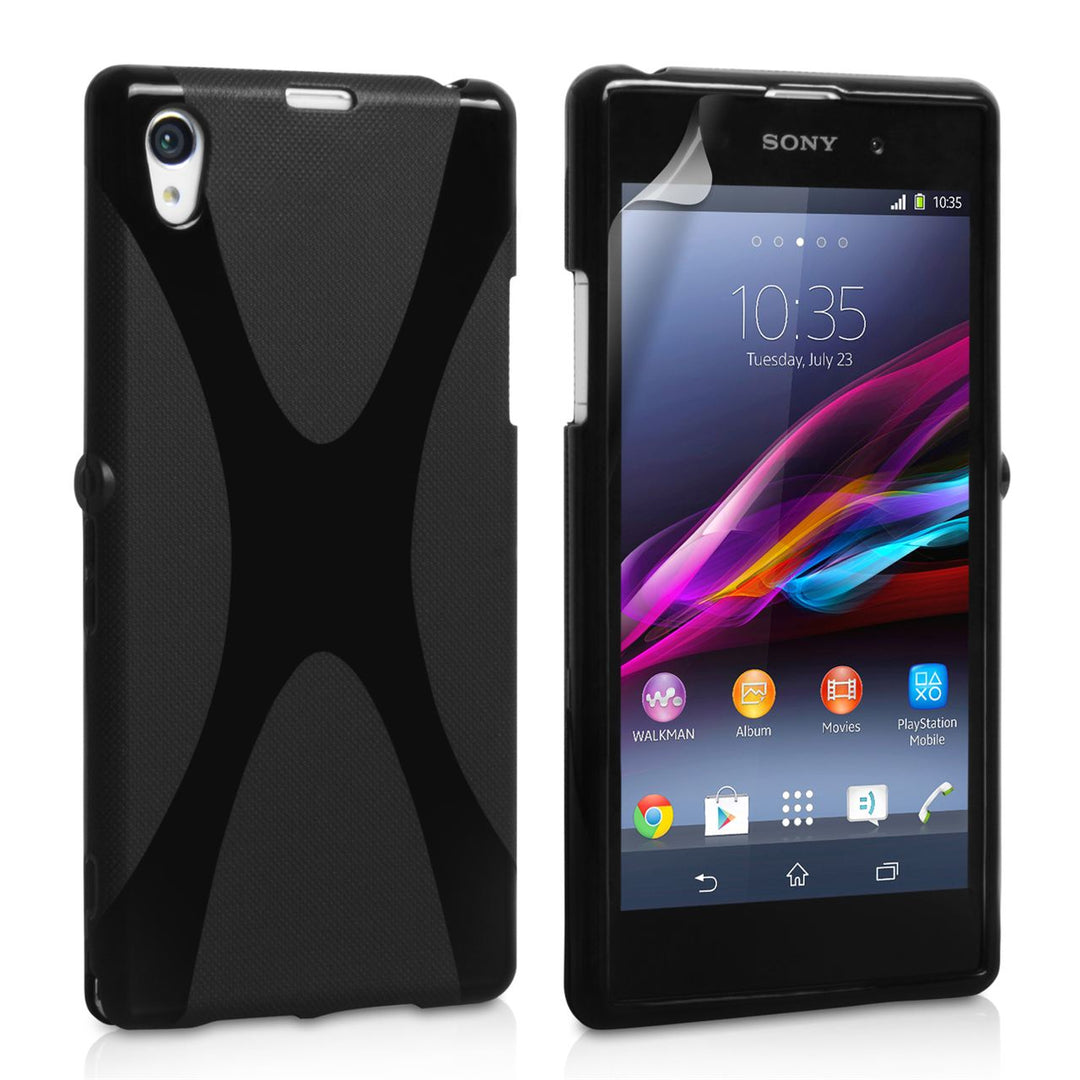 YouSave Accessories Sony Xperia Z1 X-Line Gel Case - Black