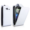 Yousave Accessories HTC Wildfire S Leather-Effect Flip Case - White