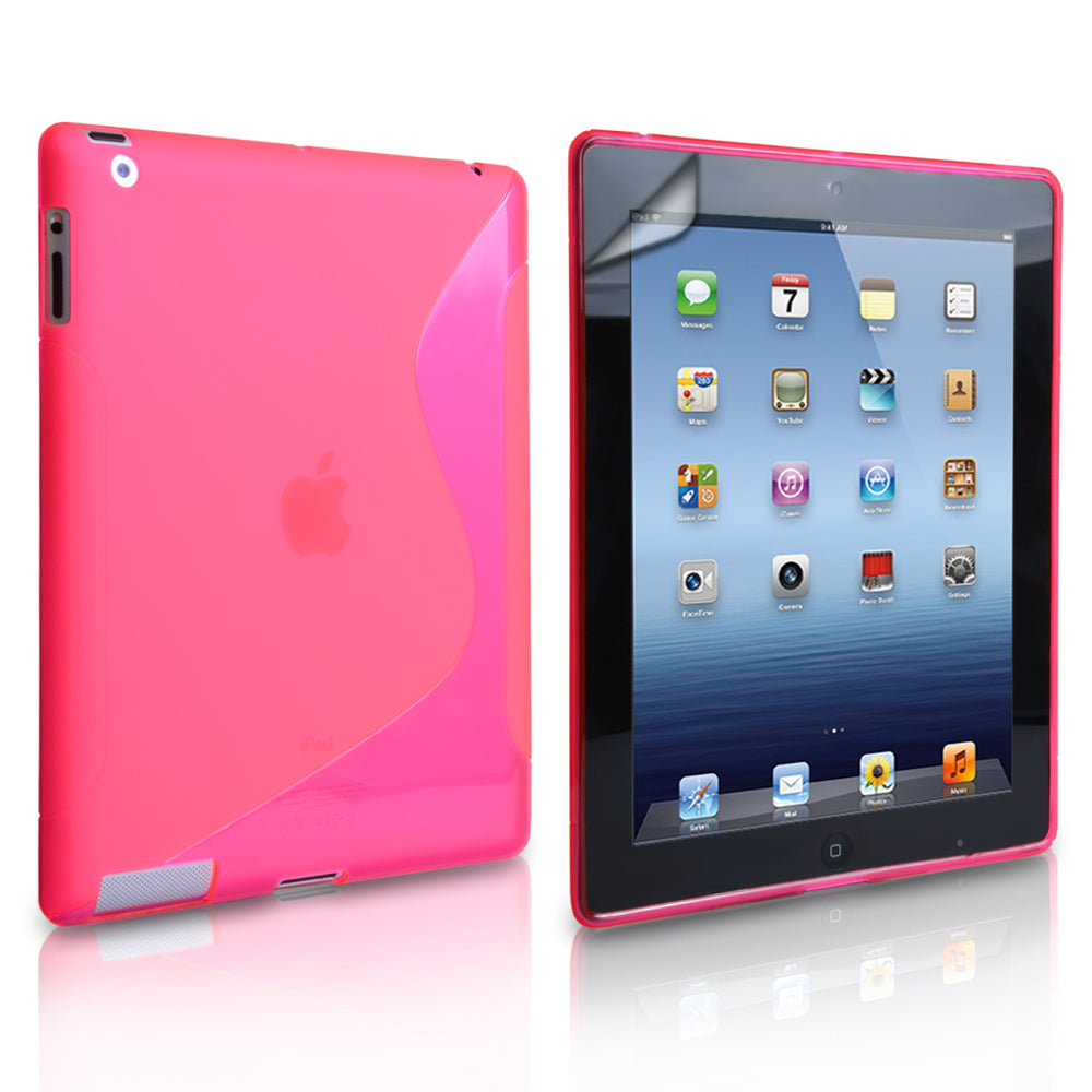 Caseflex iPad 3 S-Line Silicone Gel Case - Pink