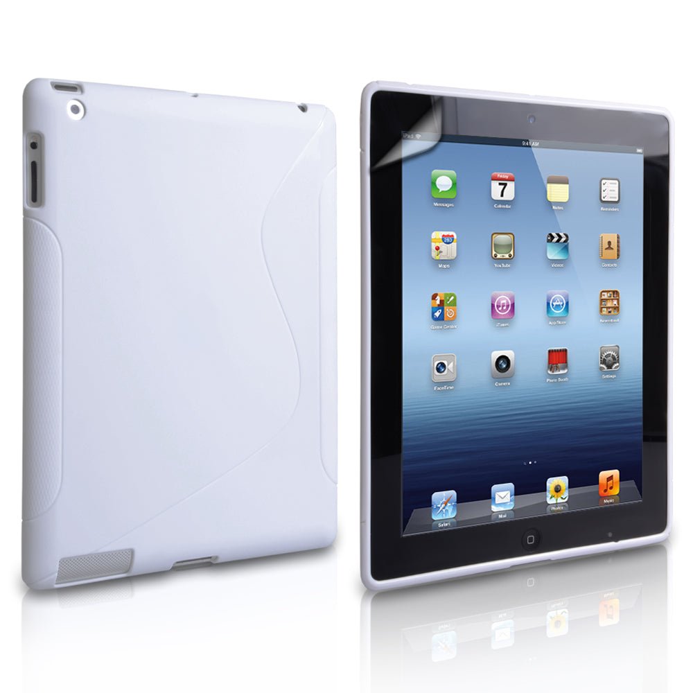 Caseflex iPad 3 S-Line Silicone Gel Case - White