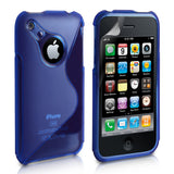 Caseflex iPhone 3G / 3GS S-Line Gel Case - Blue