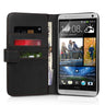 Yousave Accessories HTC One Max Leather-Effect Wallet Case - Black