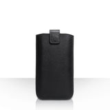 Caseflex Small Textured Faux Leather Return Phone Pouch - Black