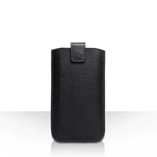 Caseflex Small Textured Faux Leather Return Phone Pouch - Black