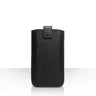 Caseflex Small Textured Leather-Effect Return Phone Pouch - Black