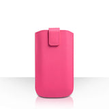 Caseflex Small Textured Faux Leather Return Phone Pouch - Pink