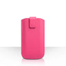 Caseflex Small Textured Leather-Effect Return Phone Pouch - Pink