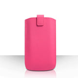 Caseflex Large Textured Faux Leather Return Phone Pouch - Pink