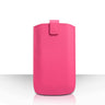 Caseflex Large Textured Leather-Effect Return Phone Pouch - Pink