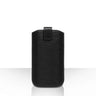 Caseflex Small Real Leather Return Phone Pouch - Black