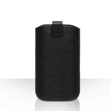 Caseflex Large Real Leather Return Phone Pouch - Black