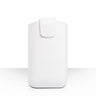 Caseflex Large Textured Leather-Effect Phone Pouch - White