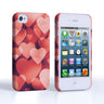 Caseflex  Iphone 4 / 4S Shimmering Hearts Case - Red