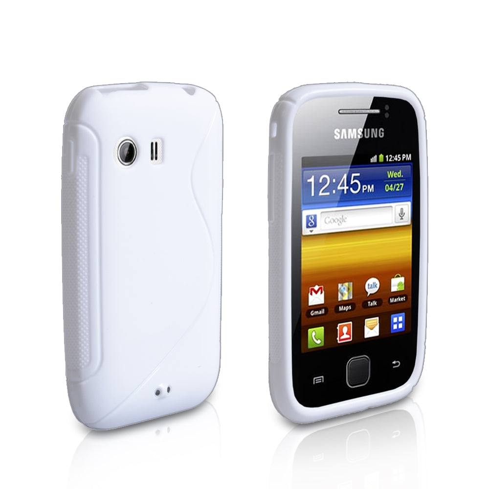 YouSave Accessories Samsung Galaxy Y White S-Line Silicone Gel Case