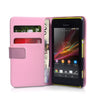 Yousave Sony Xperia M Leather Effect Wallet Case - Baby Pink