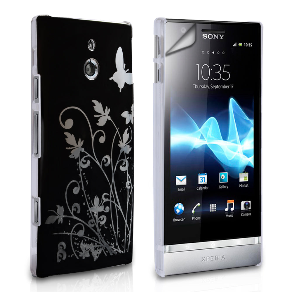 YouSave Accessories Sony Xperia P Butterfly IMD Case Black