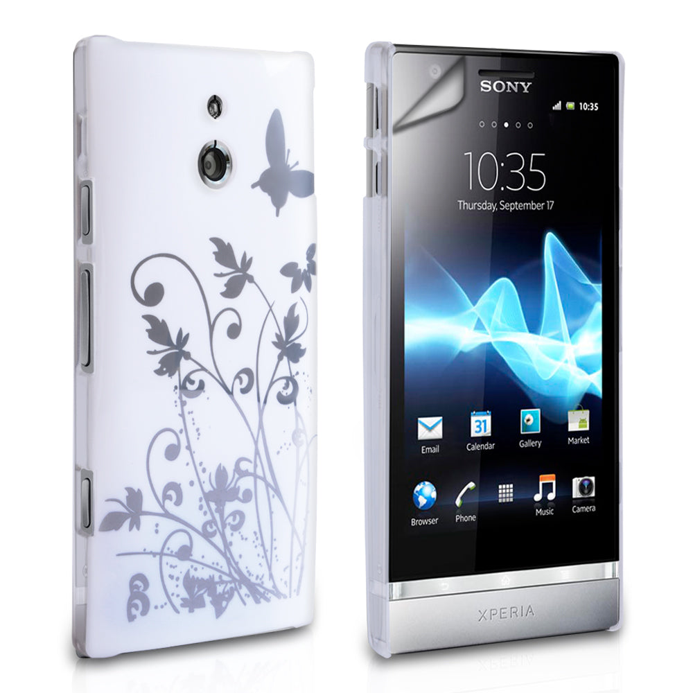 YouSave Accessories Sony Xperia P Butterfly IMD Case White