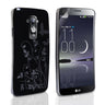 Yousave Accessories LG G Flex Floral Butterfly Hard Case - Black-Silver