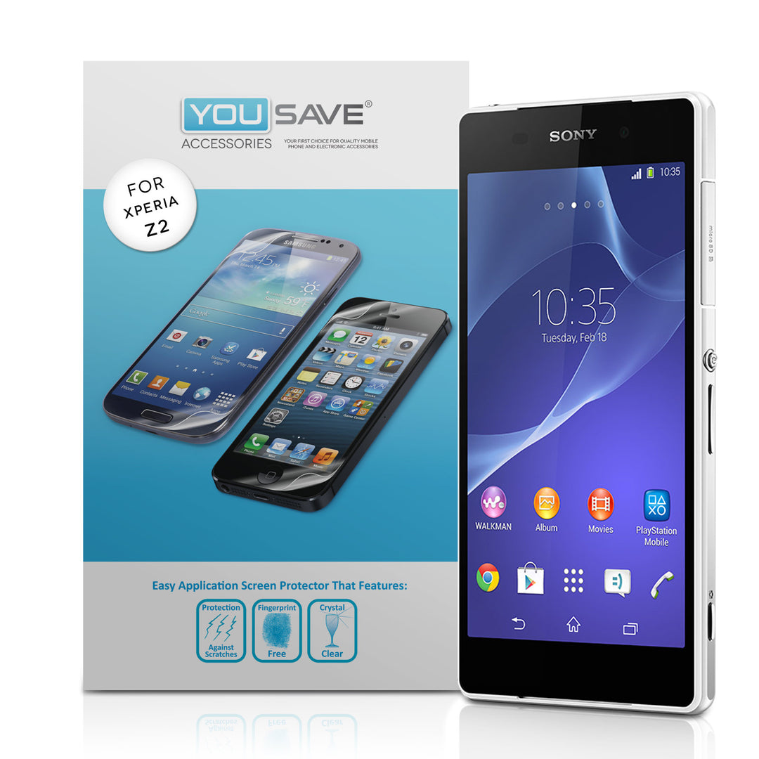 YouSave Accessories Sony Xperia Z2 Screen Protectors x3