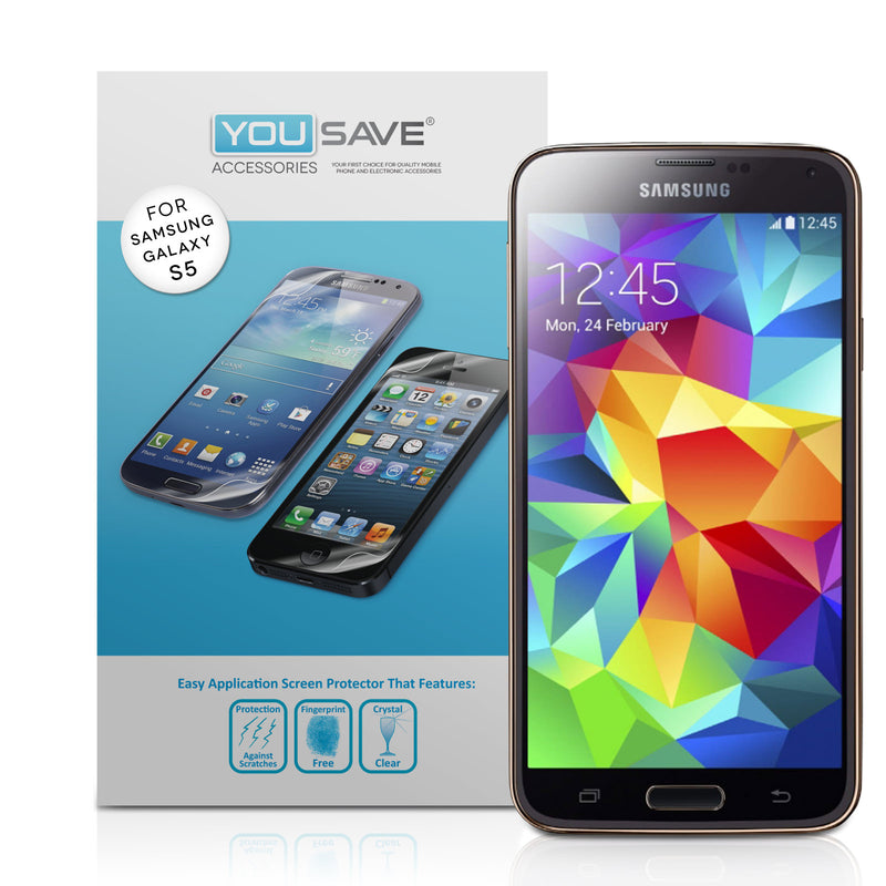 YouSave Accessories Samsung Galaxy S5 Screen Protectors x5