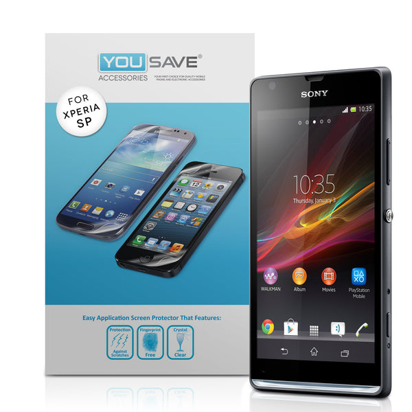 YouSave Accessories Sony Xperia SP Screen Protectors x3