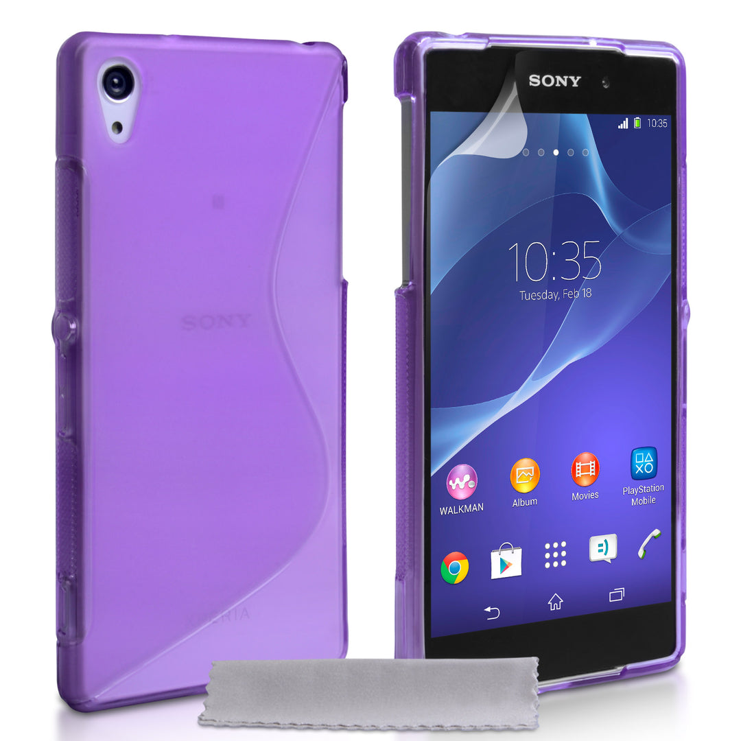 Caseflex Sony Xperia Z2 Silicone Gel S-Line Case - Purple