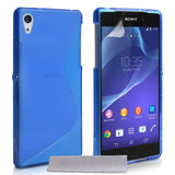 Caseflex Sony Xperia Z2 Silicone Gel S-Line Case - Blue