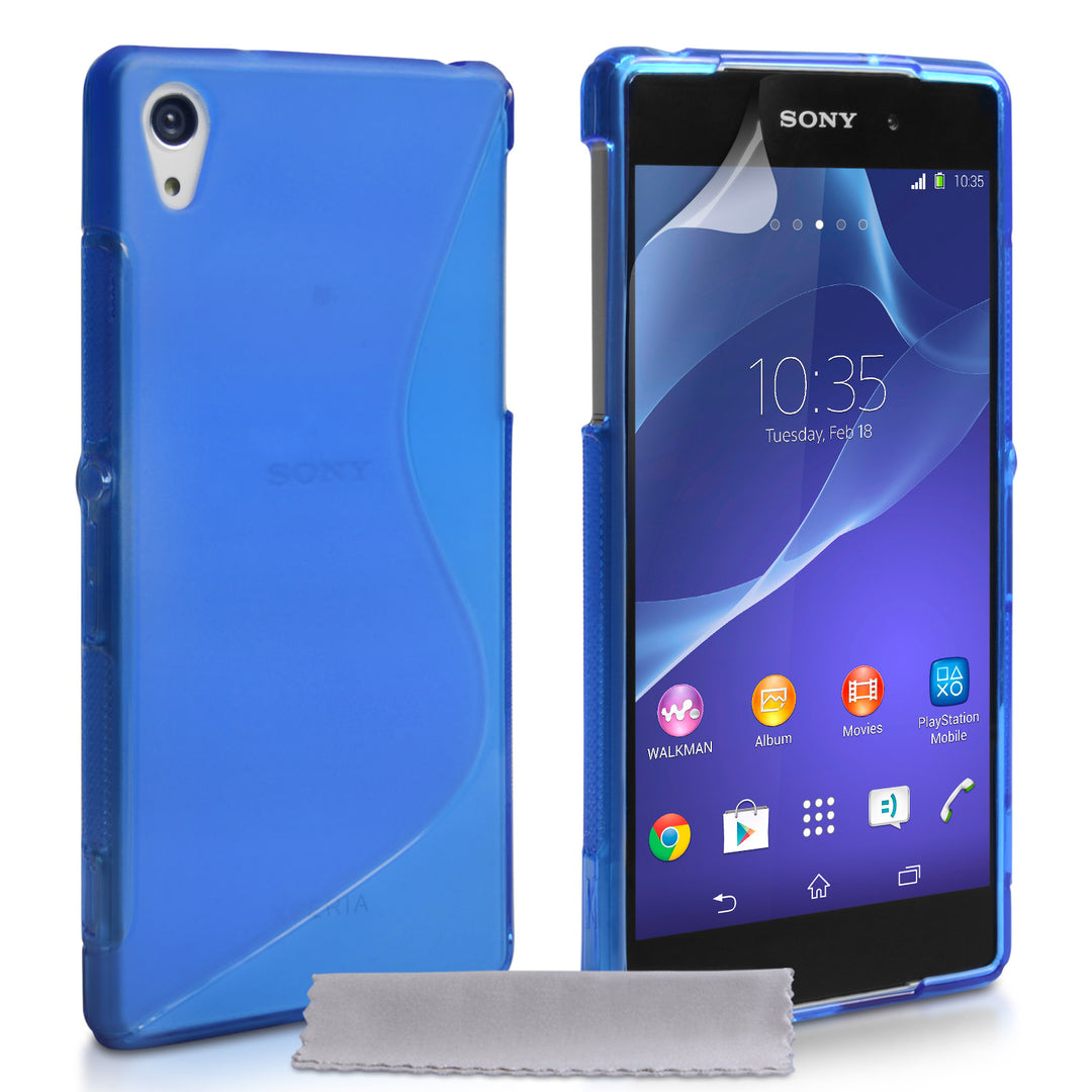 Caseflex Sony Xperia Z2 Silicone Gel S-Line Case - Blue