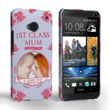 Caseflex HTC One ‘1st Class Mum’ Vintage Floral Hard Case 