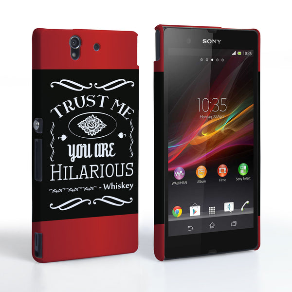 Caseflex Sony Xperia Z Bourbon Whiskey Quote Hard Case – Black