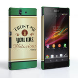 Caseflex Sony Xperia Z Irish Whiskey Quote Hard Case – Green