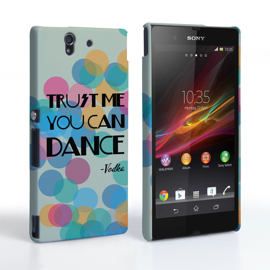 Caseflex Sony Xperia Z Vodka Dance Quote Hard Case – Green