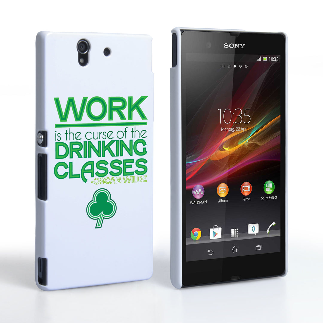 Caseflex Sony Xperia Z Wilde Drinking Classes Quote Hard Case