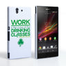Caseflex Sony Xperia Z Wilde Drinking Classes Quote Hard Case