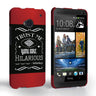 Caseflex HTC One Bourbon Whiskey Quote Hard Case – Black