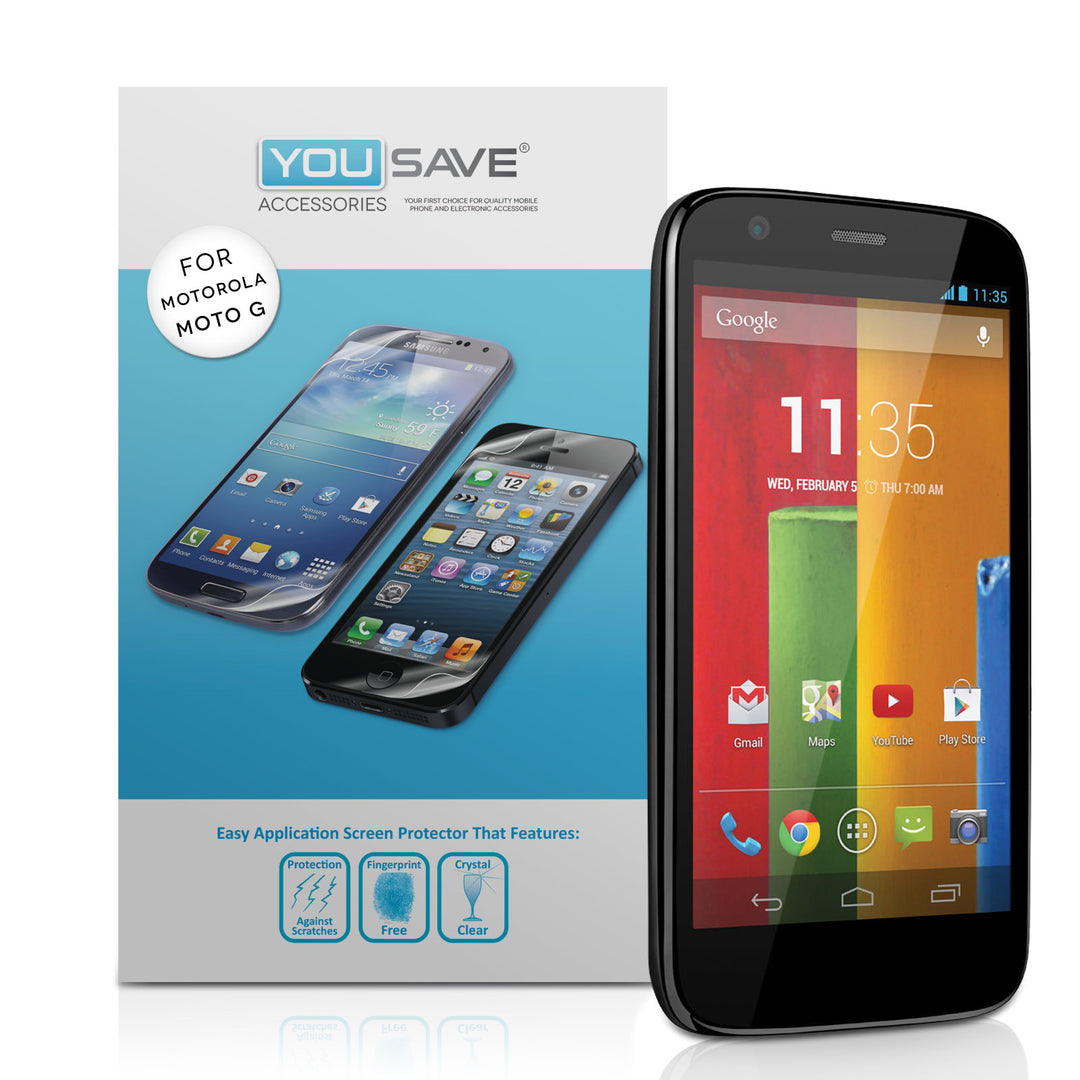 YouSave Accessories Motorola Moto G Screen Protectors x5