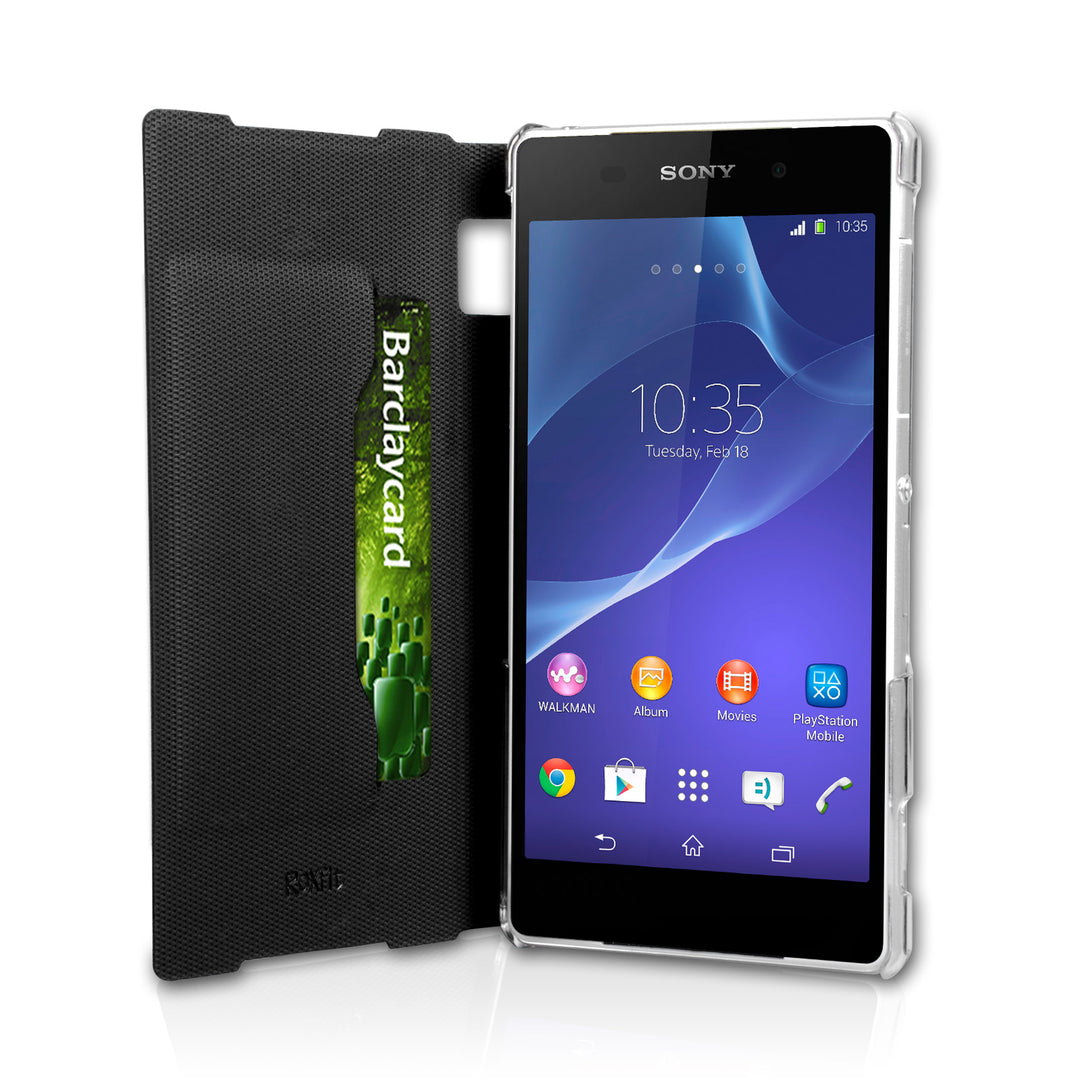 Roxfit Standing Book Case for Sony Xperia Z2 - Nero Black