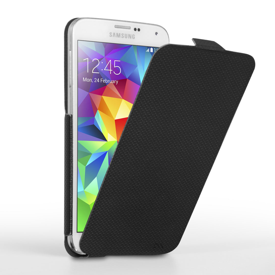 Case Mate Samsung Galaxy S5 Slim Flip Case - Black